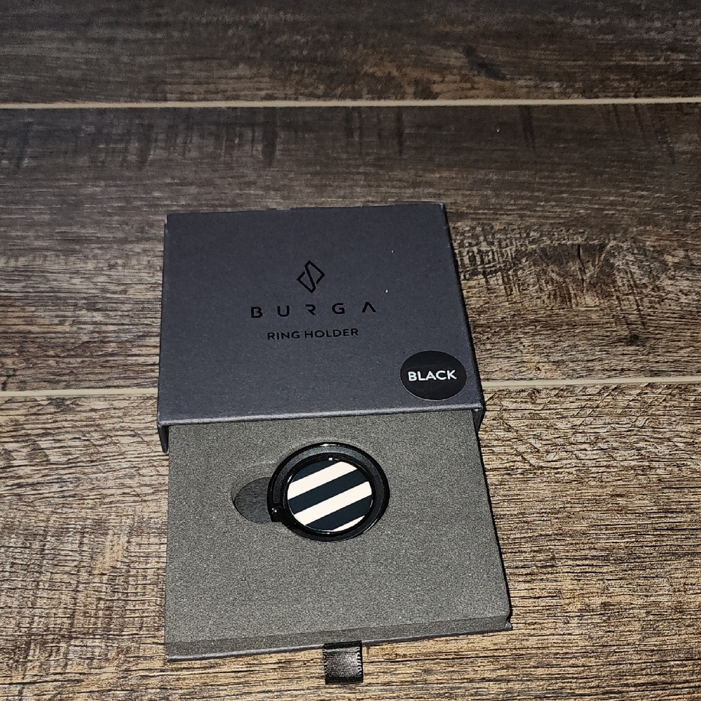 Burga Black Cell Phone Ring Holder